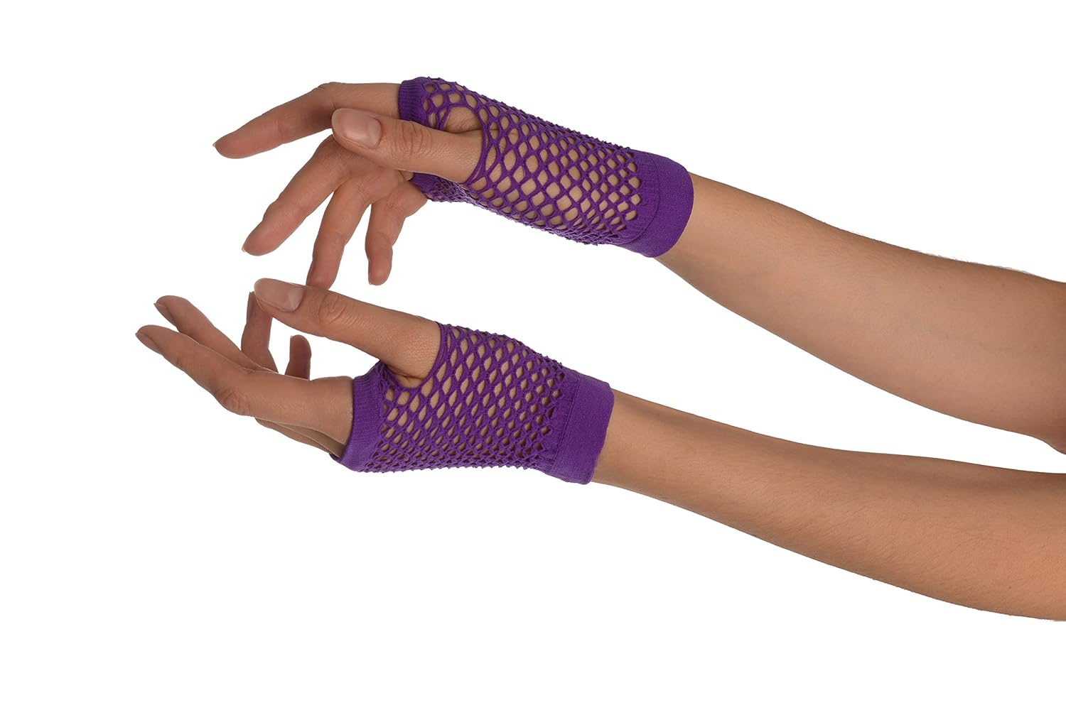 Purple Fingerless Party Gloves Purple Gloves at Amazon Women
