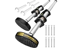 Adjustable Ladder Leveler with Anti-Slip Rubber Feet, 23'' Extension Ladder Stabilizer Feet Levelers, Universal Stair Ladder 