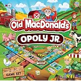 Masterpieces Kids &amp; Family Board Games - Old MacDonald's Farm Opoly Jr. - Officially Licensed Board Games for Kids, &amp; Family