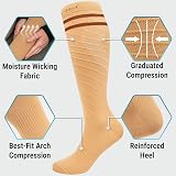 360 RELIEF Compression Socks 15-20 mmHg Travel Nurses Pregnant L/XL Black view 4