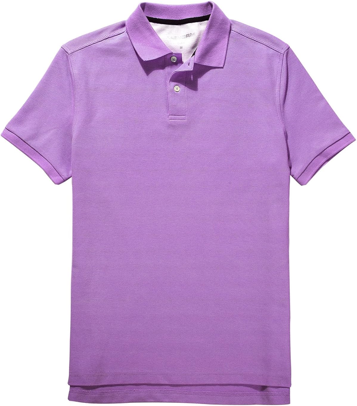 Buy Fastorm Mens Solid Polo Shirts Short Sleeve Collared Golf Pique Polo Wicking Shirt Purple X 