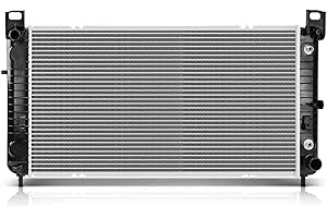 Readair Engine Coolant Radiator with Transmission Oil Cooler Compatible with Chevrolet Silverado 1500 2005-2012 & GMC Sierra 1500 4.3L, Automatic Transmission, Replace# 15841572