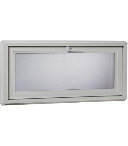 36x12 Inch Transom Window - Double Pane, Florida Approved (G7 DP66), White PVC