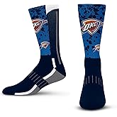For Bare Feet NBA mens Nba Splatter Logo Crew Sock Large