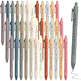 Funrous 48 Pcs Positive Affirmation Pens Bulk Retractable Motivational Ballpoint Pens Inspirational Gift for Staff Teacher Coworker Student Employee Appreciation School Office Home(Color 2)