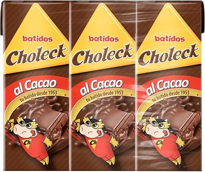 Batido de Cacau Slim para Crianças, Cremoso, Embalar 3x200ml com Palha