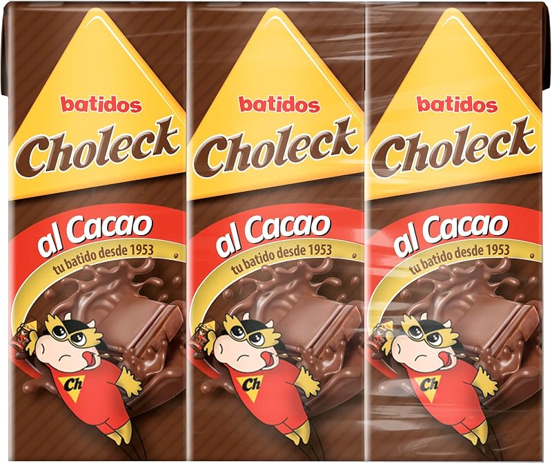 Batido de Cacao Slim Infantil, Cremoso, Pack 3x200ml con Pajita