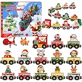 Advent Calendar 2026 Magnetic Wooden Animal Train for Kids,24 Day Christmas Advent Calendar Surprise Train,Montessori Magnetic Train Toy Christmas Countdown Gift for Toddlers,Boys and Girls