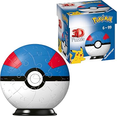Ravensburger Pokemon Great Ball 3D Jigsaw Puzzle 54 Pieces Kids 6+