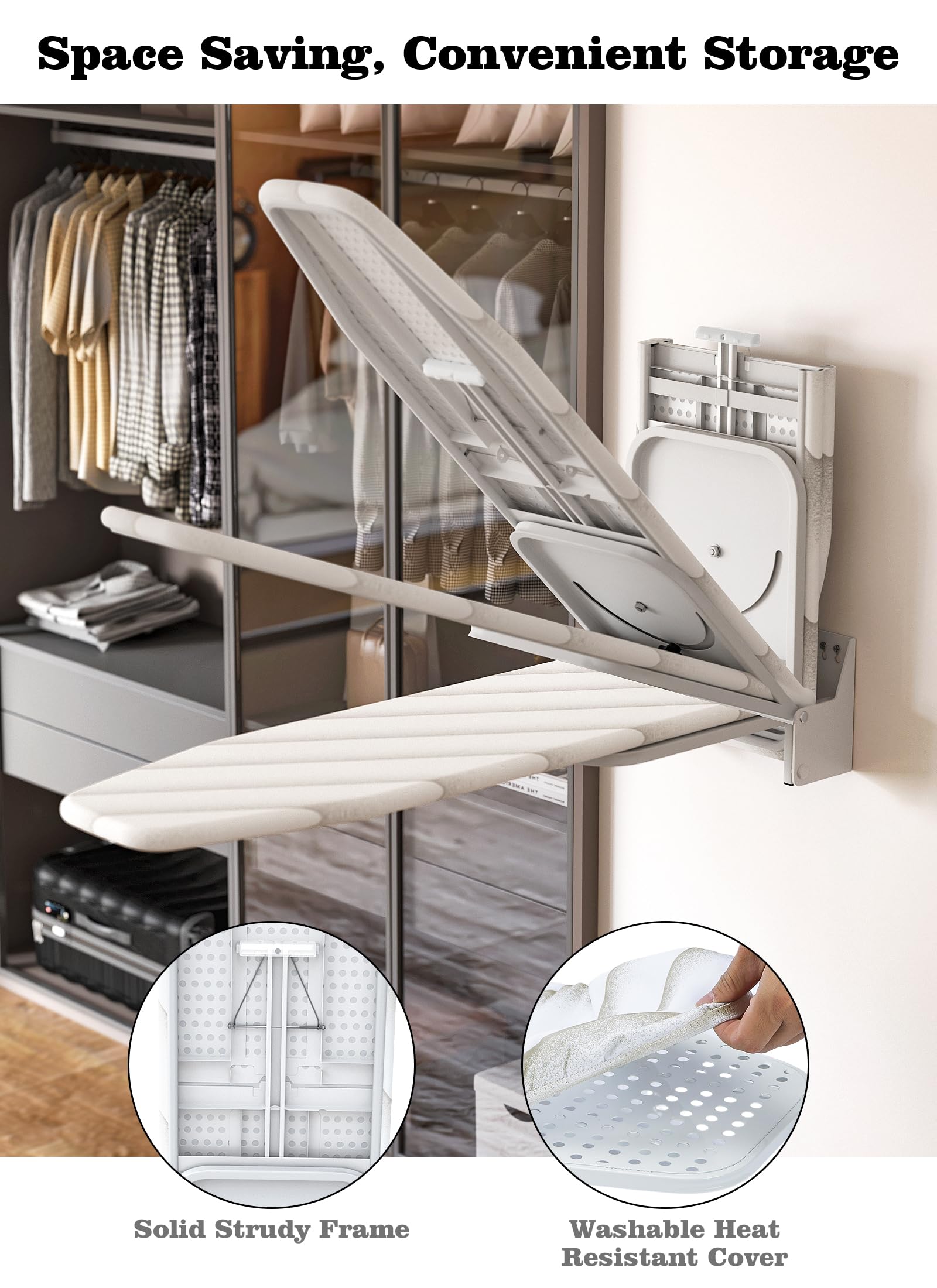 Nisorpa Wall Mounted Ironing Board 37.4