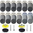 240 Pcs 2 Inch Sanding Discs, Hook and Loop Sanding Pads 80 to 5000 Grit Wet and Dry Sandpaper for Drill Grinder Rotary Tools