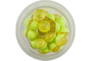 PowerBait Power Clear Eggs Floating Clear Gold-Chartreuse