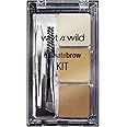 Wet n Wild, Ultimate Brow Kit, Eyebrow Kit to Shape, Define and Fill the Eyebrows, Kit with 1 Brow Wax, 2 Fixing Powders, 1 Brush and 1 Tweezers, Vegan Product, Soft Brown
