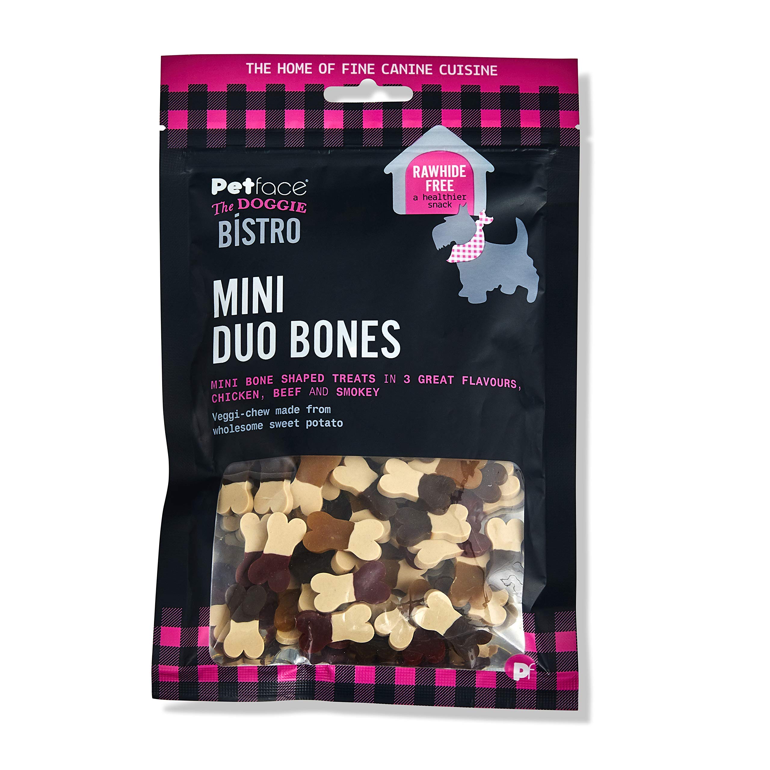 Petface The Doggie Bistro Mini Duo Bones for Dogs, 125g