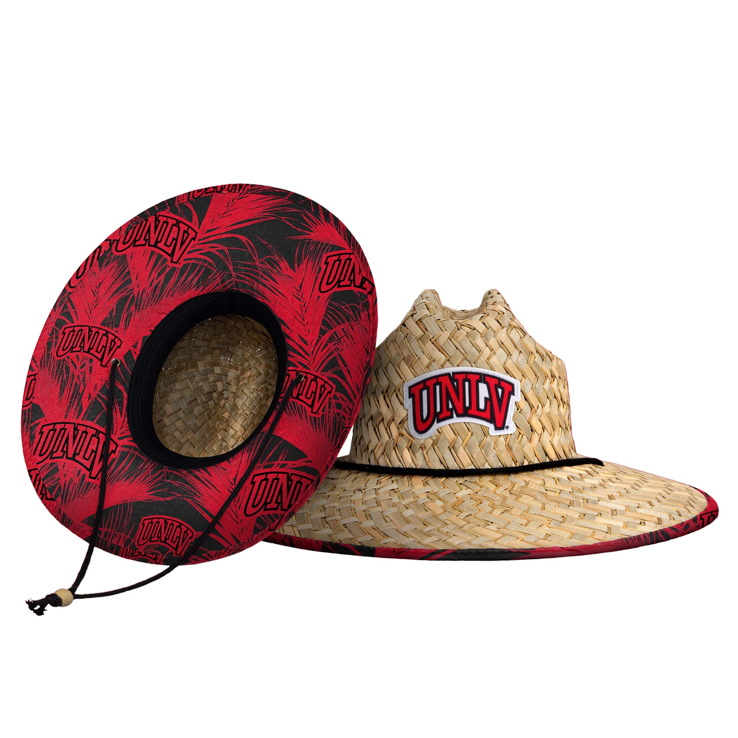 FOCO Mens Ncaa College Team Logo Floral Lifeguard Beach Sun Straw Hat, Team Logo Image FOCO Mens Ncaa College Team Logo Floral Lifeguard Beach Sun Straw Hat, Team Logo Image