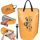 BBQ Blanket for Resting Meat - 21" Insulated Meat Blanket Bag for Brisket, Turkey, Pork Shoulder - Wide Mouth Smoker Accessories & Gift for Grill Lovers