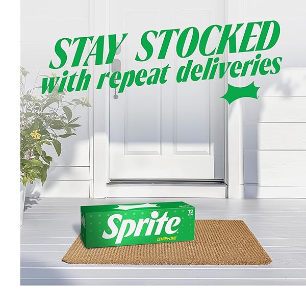 SPRITE LEMON LIME SODA SOFT DRINKS, 12 FL OZ, 12 PACK,CANS