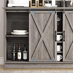 4ever2buy Farmhouse Coffee Bar with 6