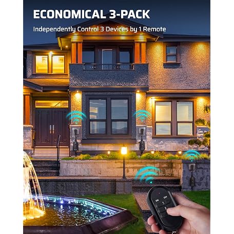 Mua DEWENWILS Outdoor Wireless Remote Control Outlet Kit, Waterproof ...