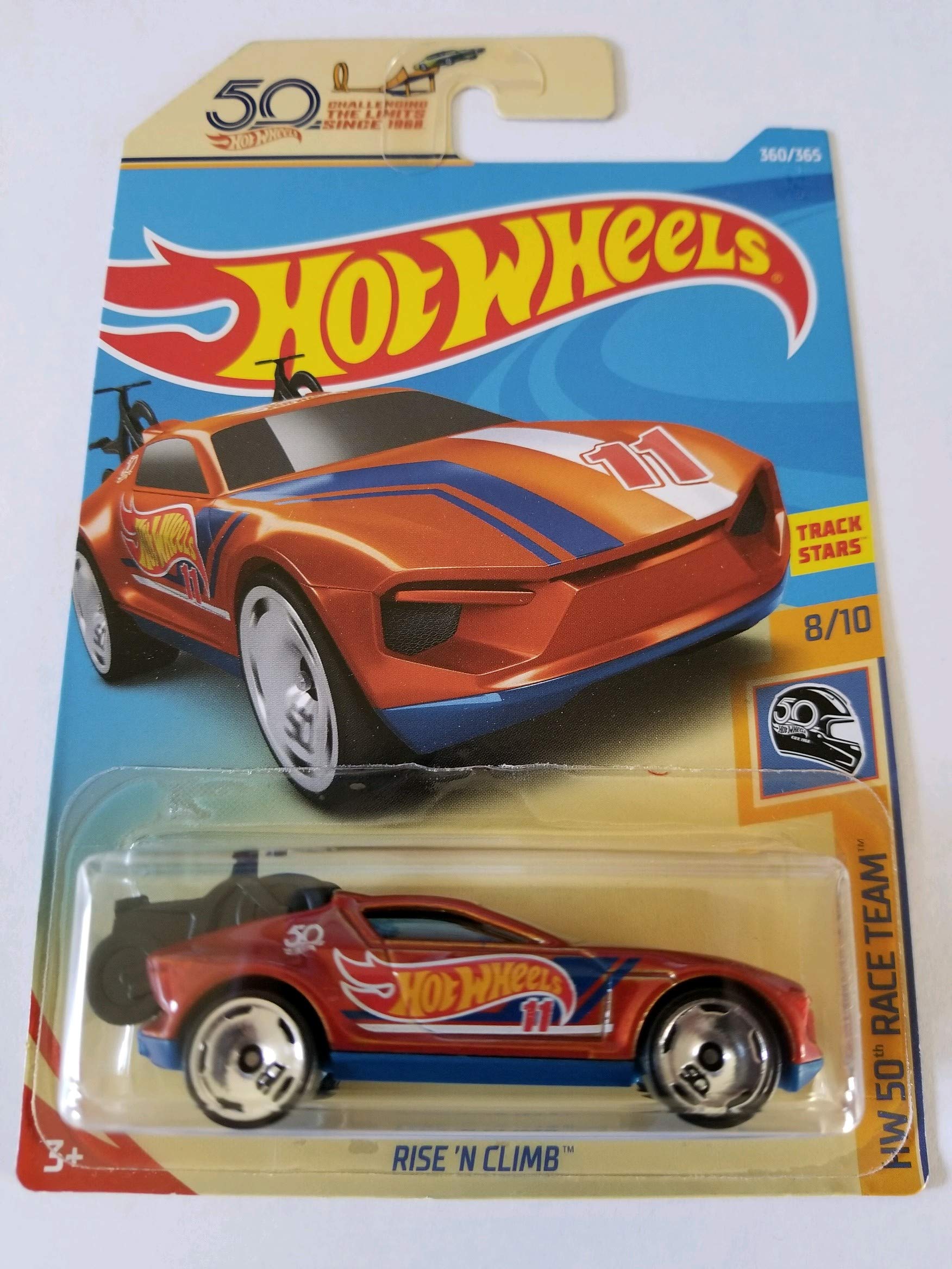 Hot Wheels 2018 Hw 50th Race Team 8/10 - Rise 'N Climb (Orange)