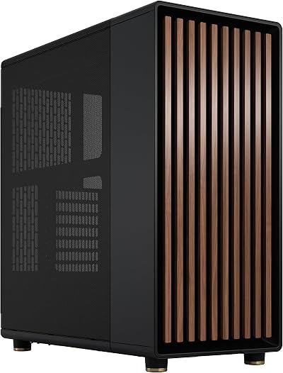 Fractal Design North Charcoal Black Wood Walnut Front ATX Mid Tower Case 140mm
