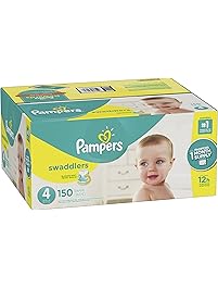 Pampers Swaddlers Disposable Diapers Size 4, 150 Count