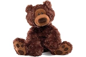 GUND Philbin Classic Teddy Bear, Premium Stuffed Animal for Ages 1 and Up, Chocolate Brown, 12”