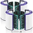 Katerelis 2 Pack Replacement True Filter for Dyson HP04 TP04 DP04 TP05 DP05, Purifier Fan Sealed Two Stage 360° Filter System Pure Cool Purifier Fan Filter & Activated Carbon Filter