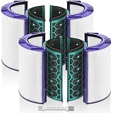 Katerelis 2 Pack Replacement True Filter for Dyson TP04 TP06 HP04 HP06 PH01 | TP07 TP09 TP10 HP07 HP09 HP10 PH02 PH04, Fan Sealed Two Stage 360&deg; Filter System Pure Cool &amp; Activated Carbon