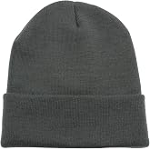 Top Level Beanie Men Women - Unisex Cuffed Plain Skull Knit Hat Cap