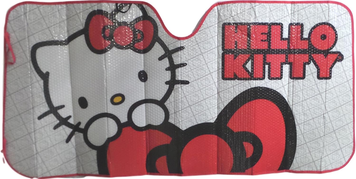 Hello Kitty Auto Sun Shade Fits Most Cars Truck Van SUV, Windshield