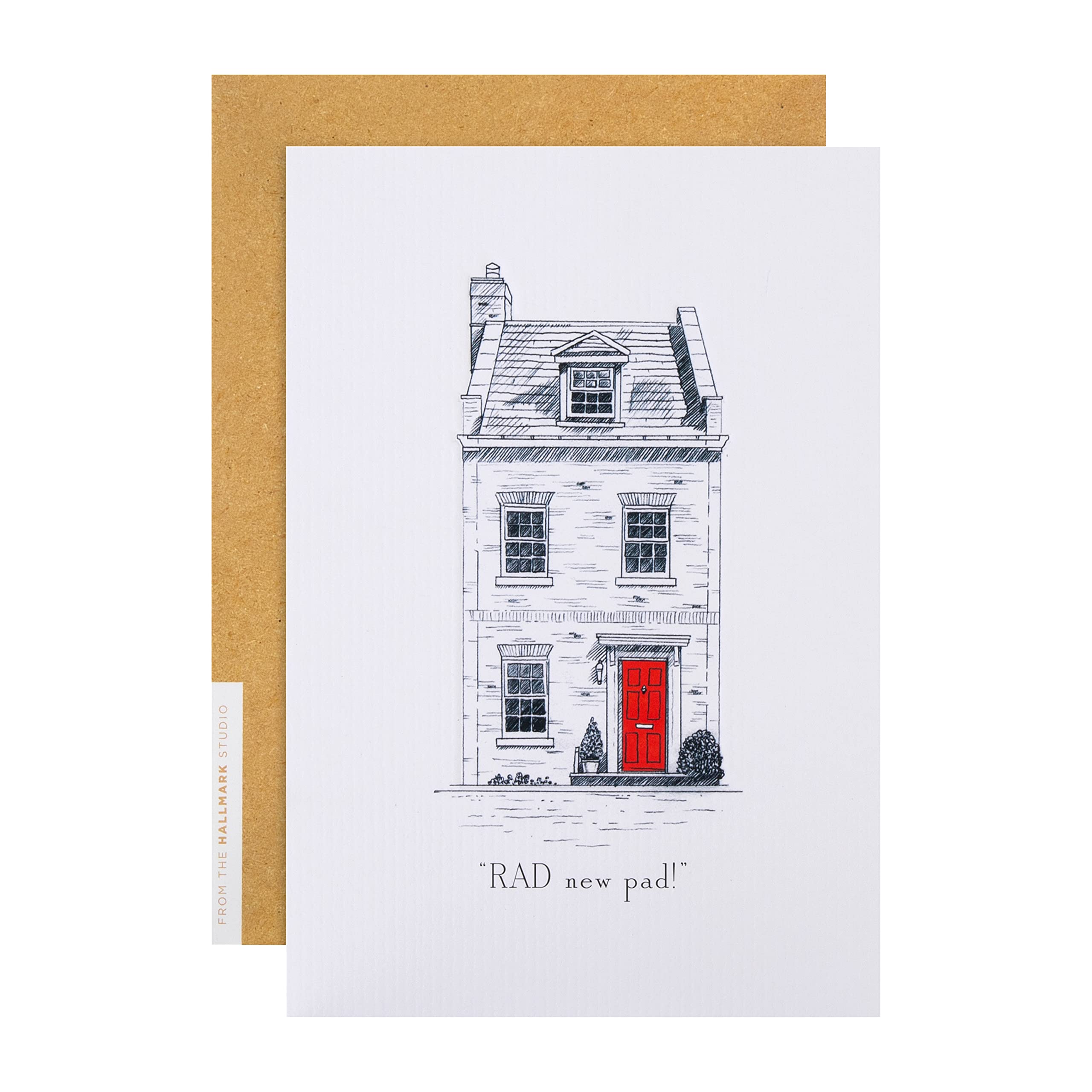 Hallmark New Home Congratulations Card - Embossed House Design