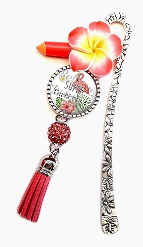 Marque Pages Fleur Exotique Super Directrice Flamant Rose