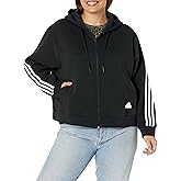 adidas womens Future Icon Three Stripes Full-zip Hoodie