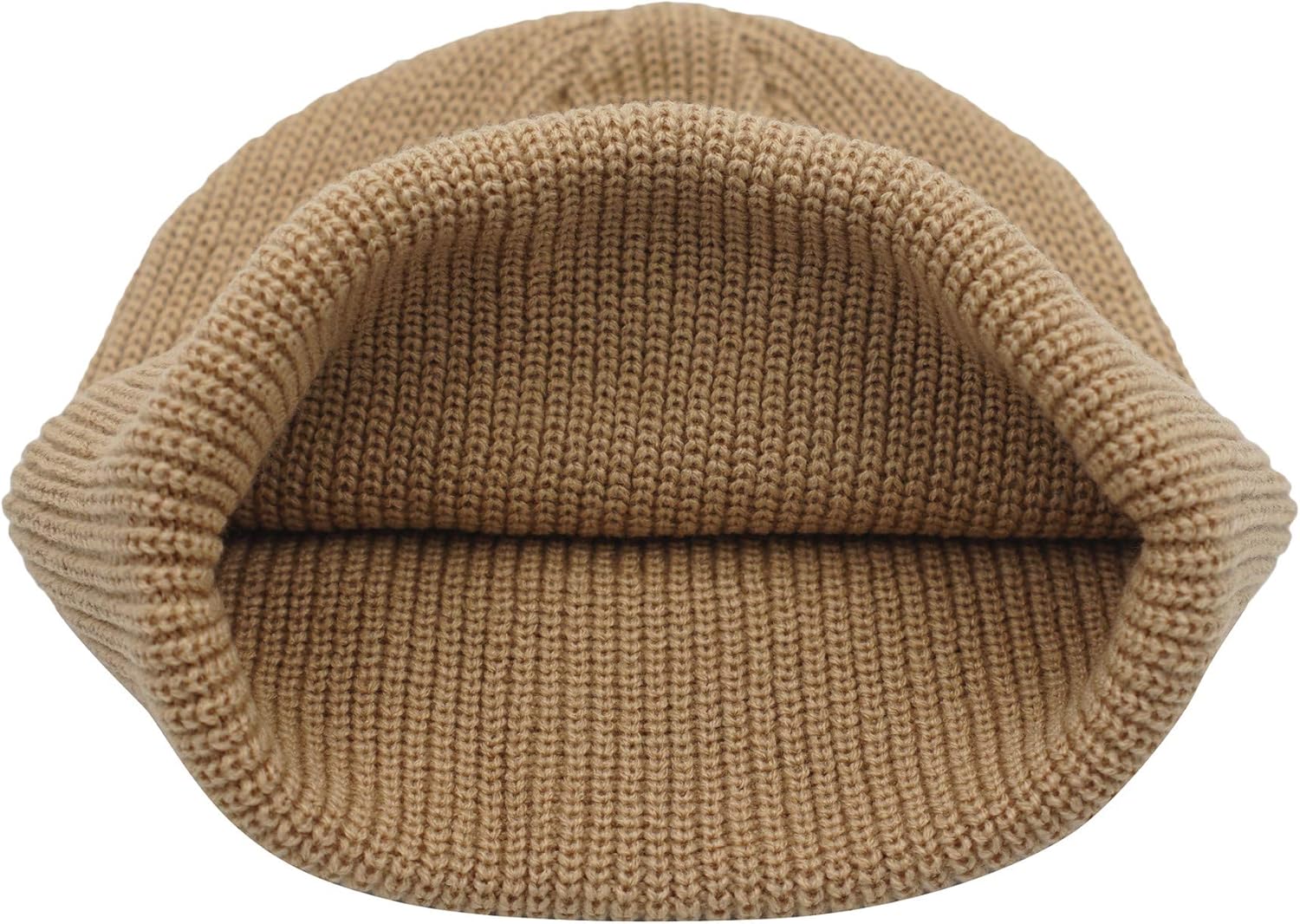 Connectyle Classic Men's Warm Winter Hats Acrylic Knit Cuff Beanie Cap Daily Beanie Hat (Khaki) ,Medium: Clothing