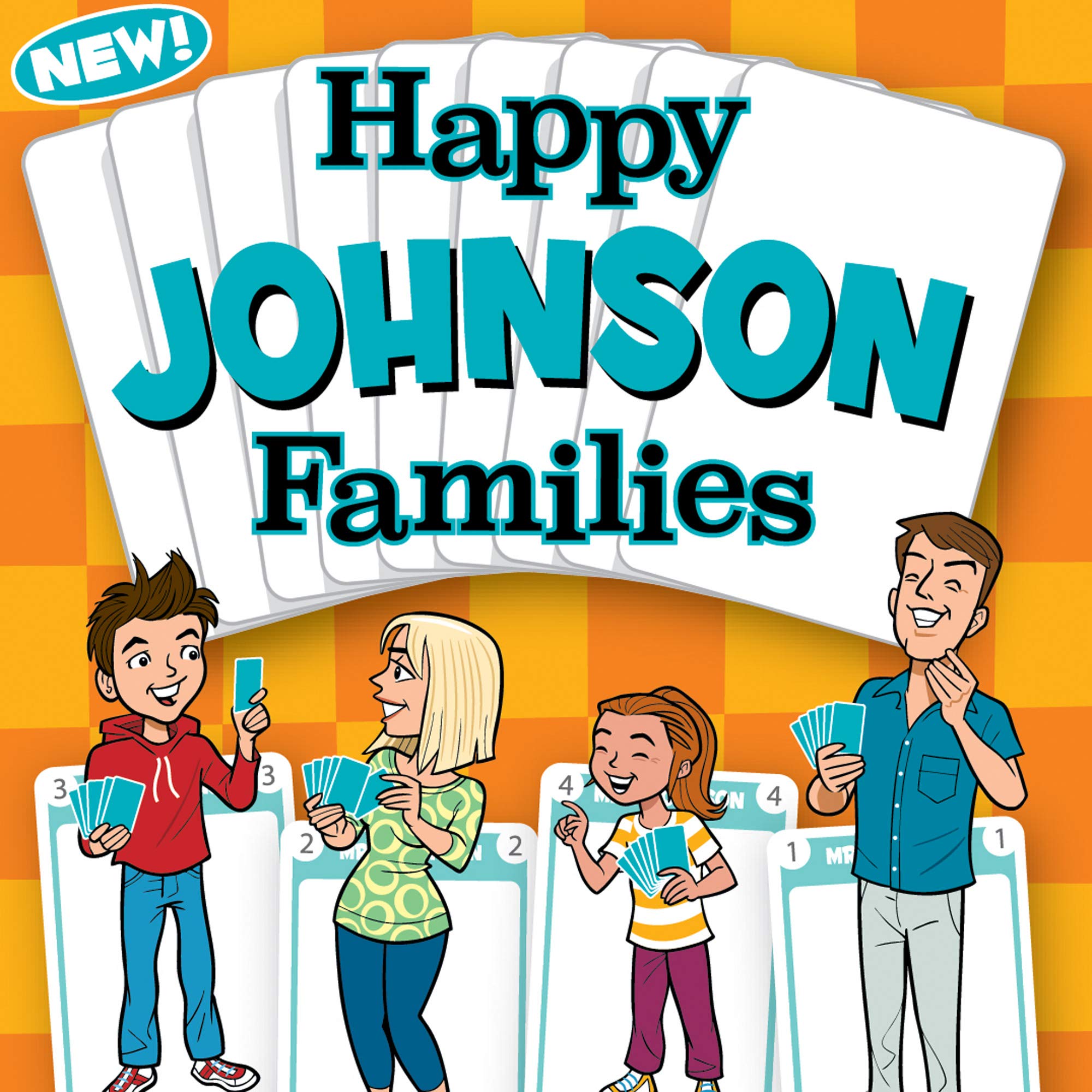 HAPPY FAMILIES card game - JOHNSON FAMILY EDITION. A unique set of Happy Family cards personalized for the Johnson family.