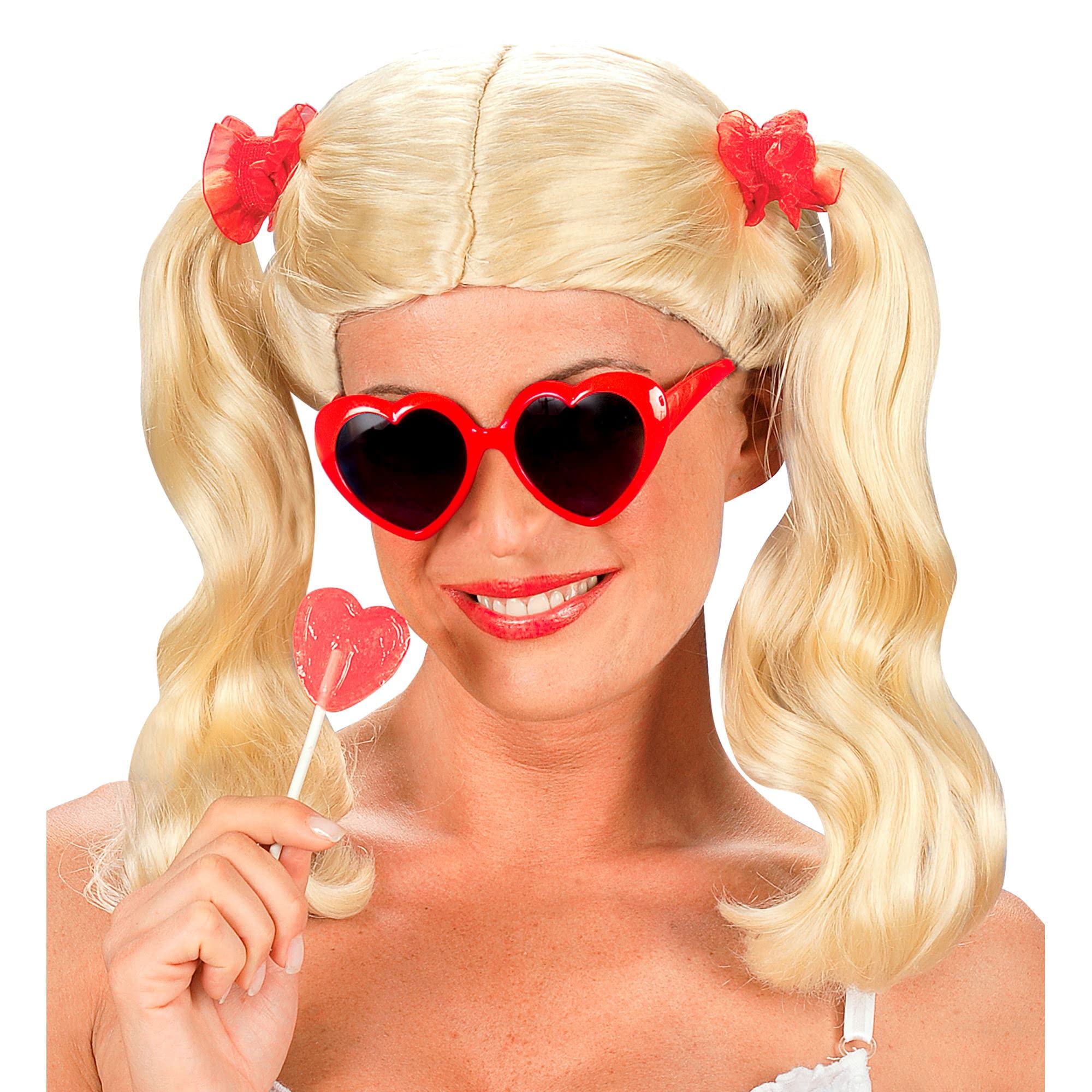 Lolita Long Pigtails Blonde Wig for Hair Accessory Fancy Dress