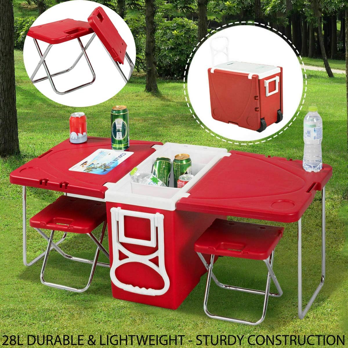 lightweight cooler on wheels