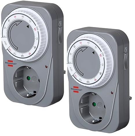 2er Pack Brennenstuhl Mechanischer Countdown Timer MC 120, 1506590 (2)