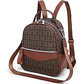 VANSARTO Mini Backpack Purse for Women Multi Pocket Small Backpacks Ladies Convertible Shoulder Handbags Designer Travel Backpack with Wide Strap, Brown