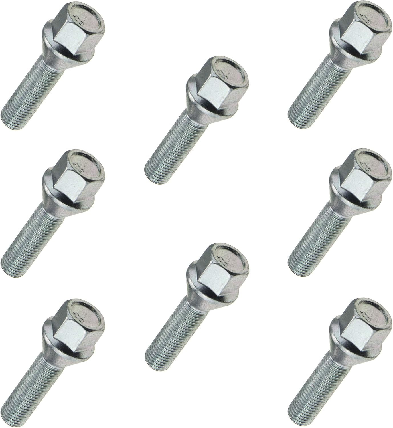 16x Radschrauben M14x1,5 SW17 - 50mm Kegelbund Für Stahl- Und Alufelgen