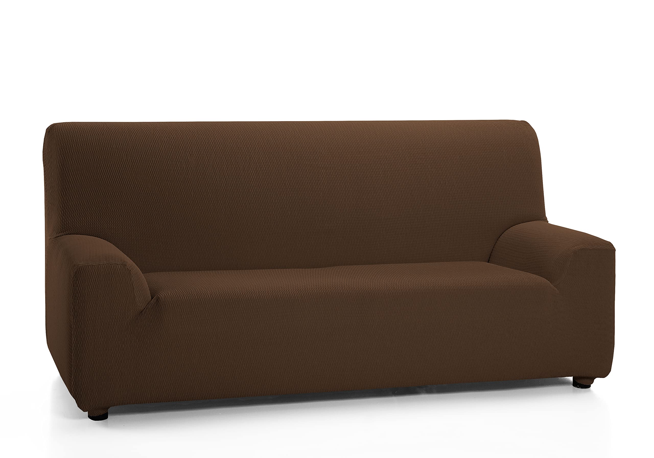 Martina Home - Elastic cover for 1-seater sofa, model TUNEZ, Color BROWN, Measure from 70 to 110 cm
