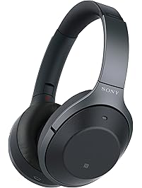 Sony Noise Cancelling Headphones WH1000XM2: Over Ear Wireless Bluetooth Headphones with Microphone - Hi Res Audio and Active Sound Cancellation - Foldable On Ear Headphones with Travel Case - Black