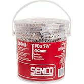 SENCO Duraspin #8x1-3/4 Collated Flooring to Wood Screw (08F175Y) 1000ct. | For Jobs Subfloor, underlayment, interior framing and construction using collated screw guns #2 Square, Zinc finish,flat head