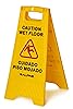 6 Pack Caution Wet Floor Sign, A-Shaped Foldable Sturdy Bilingual - View #7