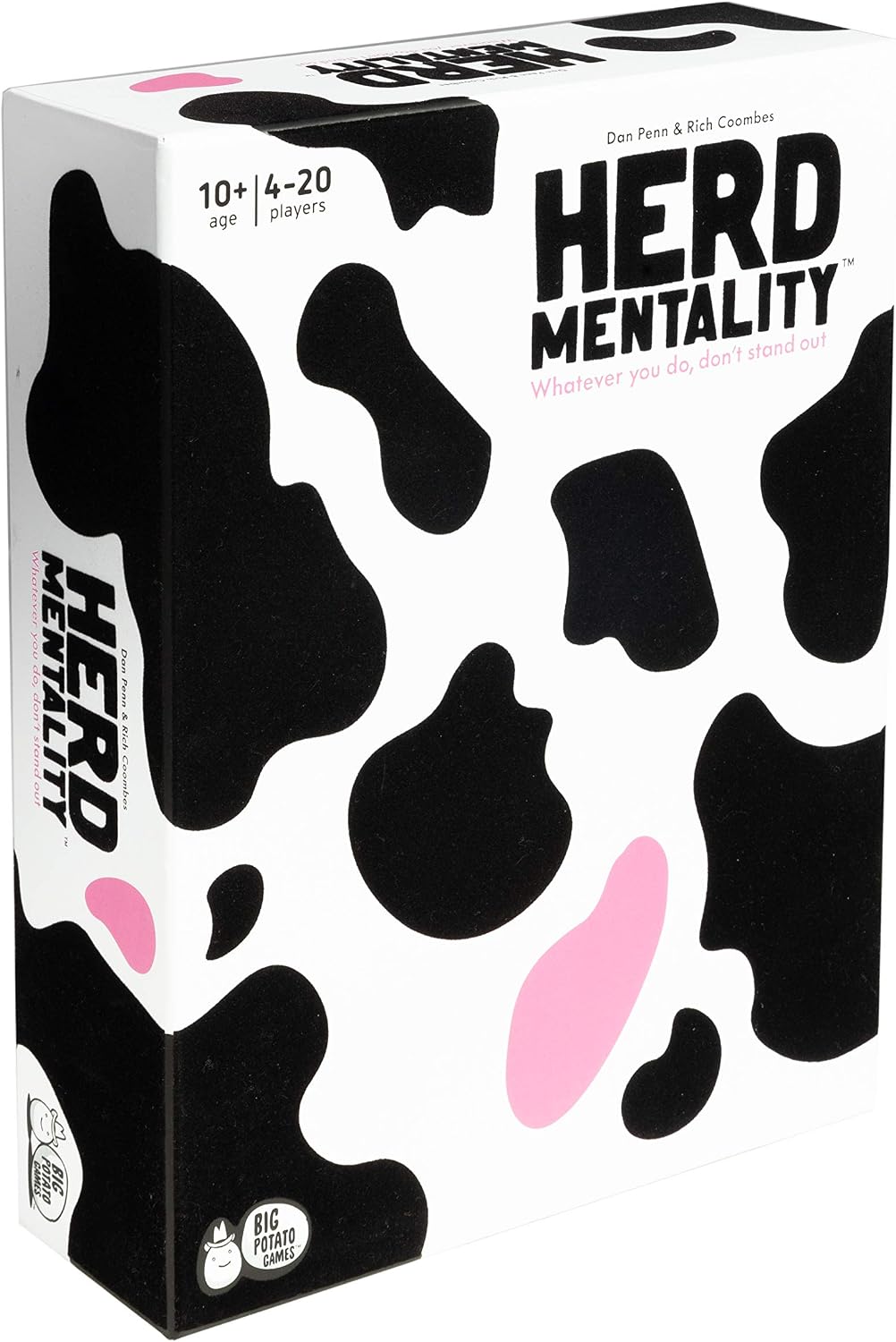 Herd Mentality Board Game: Udderly Hilarious Family Game, White, Large