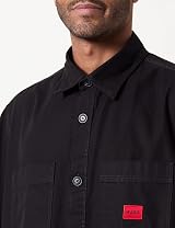 HUGO Men's Eratino Shirt Black Size Medium view 2