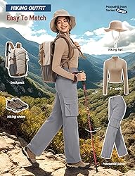 Moosehill Cargo Hiking Pants Women High Waisted
