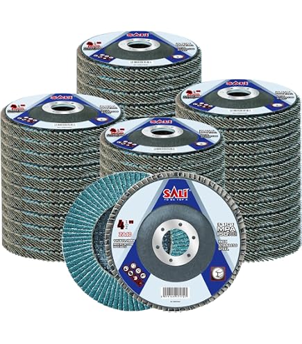 Lot De 8 Disques à Lamelles Pour Meuleuse D'angle - 76 Mm, Grains 40/60/80/120, Pour Métal, Bois, PVC