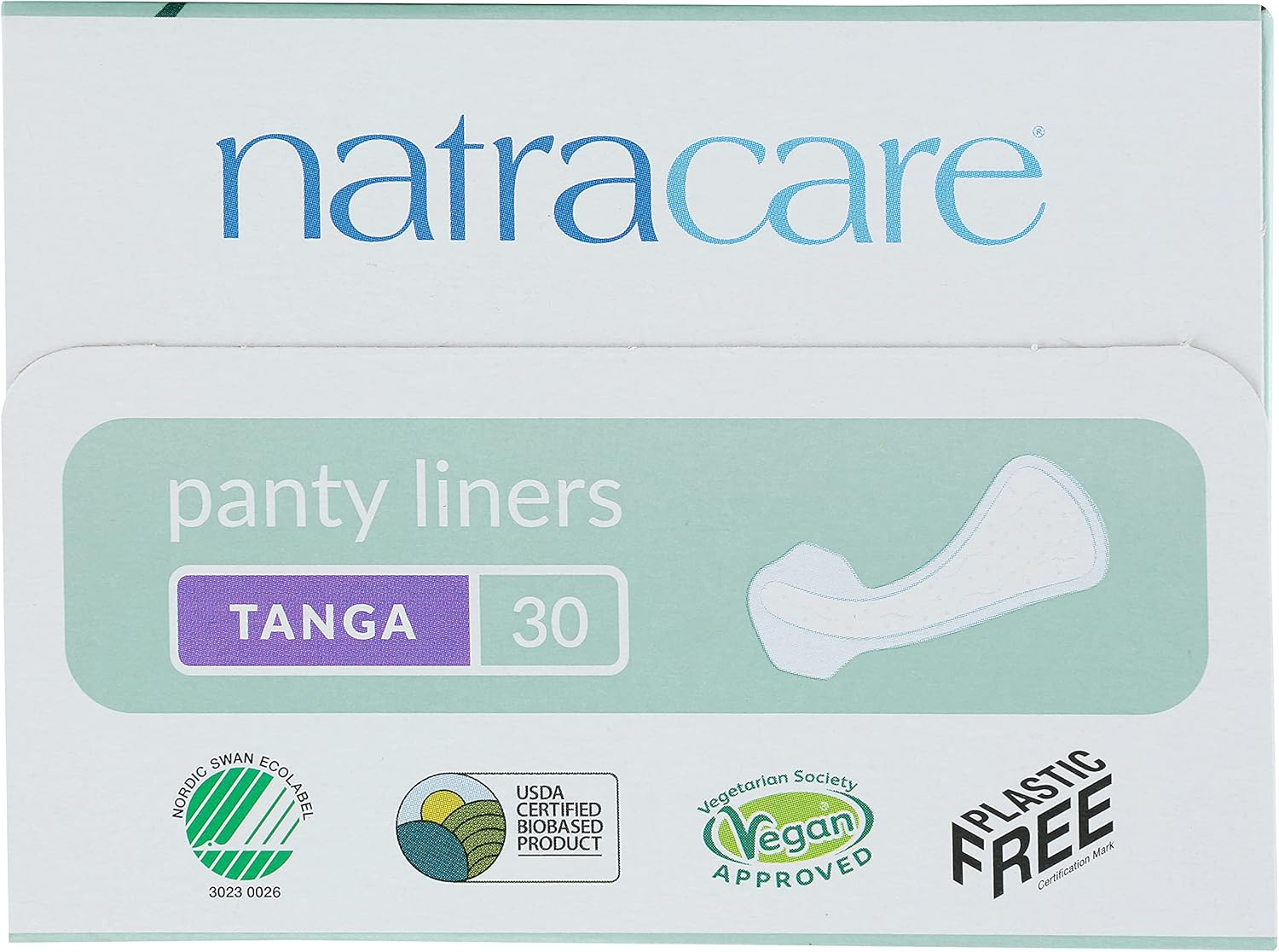 Natracare Natural Panty Liners, Tanga, 30 Count Boxes: Health & Personal Care